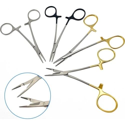 Multifunctional needle holder insert with scissors needle holder double eyelid plastic surgery stainless steel tool