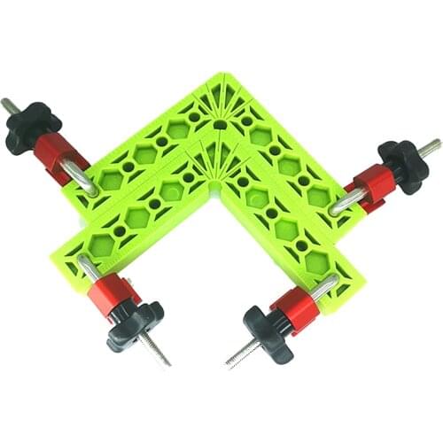 Woodworking 90 Degrees L-Shaped Auxiliary Fixture Right Angle Clamps Splicing Board Positioning Corner Ruler Fixed Clip