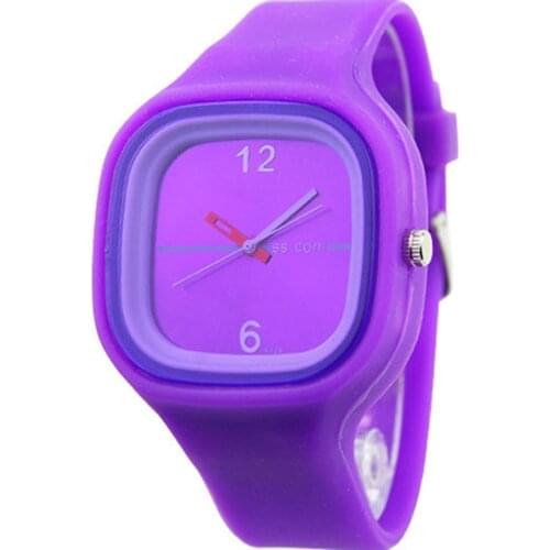 2018 Popular Brand Luxury Men Women Square Dial Jelly Silicone Fashion Sport Quartz Simple Wrist Watch