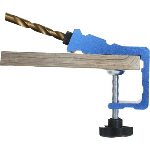 Pocket Hole Jig Kit 15 Degree Dowel Drill Joinery Kit Oblique Hole Locator with 9mm Step Drill Bit Doweling Hole Puncher Clamp