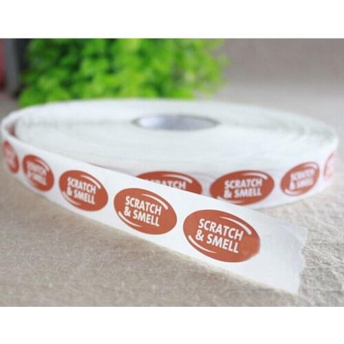 Christmas sticker in round shape packing in roll form snow man sticker