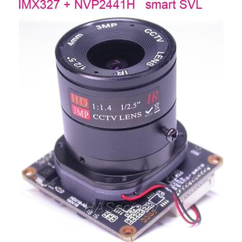 Smart SVL AHD-H (1080P) 1/2.8" Sony STARVIS IMX327 CMOS sensor + NVP2441 CCTV camera module PCB board +OSD cable +IRC +CS LENs