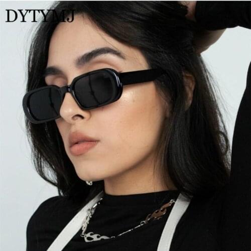 DYTYMJ Small Frame Square Sunglasses Women Vintage Oval Sun Glasses Women Rectangle Shades for Women Wholesale Gafas De Sol