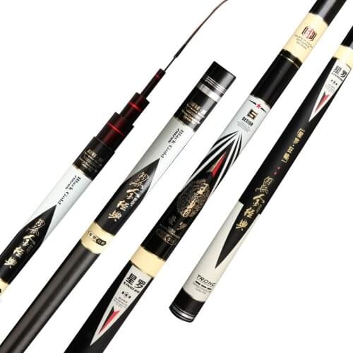 Carbon fishing rod 3.6m-/7.2m light and hard 28 tune Taiwan fishing rod Carp rod long section hand pole casting weight 2kg
