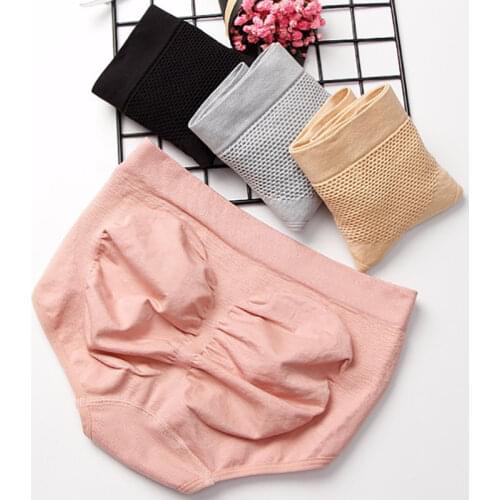 3D Honeycomb Warm Uterus Women Panties Cotton Underwear Abdomen Sliming Buttock Lifting Mid Rise Brief Lady Body Shaper