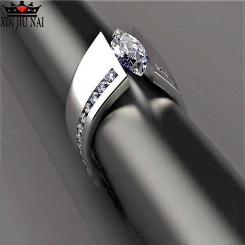 2019 New Unique Horse Eye Modeling Female Zircon Ring Deluxe Rhod Jewelry Party CZ Engagement Banquet Ring