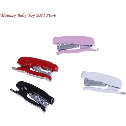 1/12 Miniature Dollhouse Stapler Mini Studying Romm Stationery Funiture Decor Accessories Toy