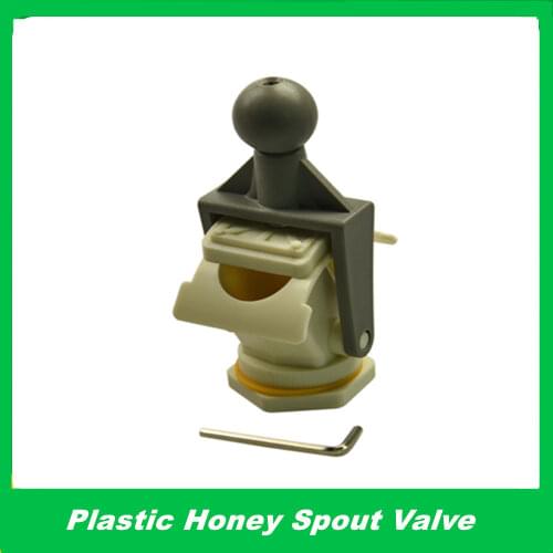 1pcs Push and press type honey spout Plastic flow honey mouth Molasses machine accessories Beekeeping tools
