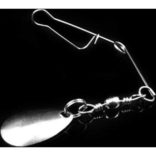 100Pcs/Bag Simulation Bait Accessoires 0.8g Stainless Steel Balance Bracket Swivel Silver Sequins Lures WholeSale