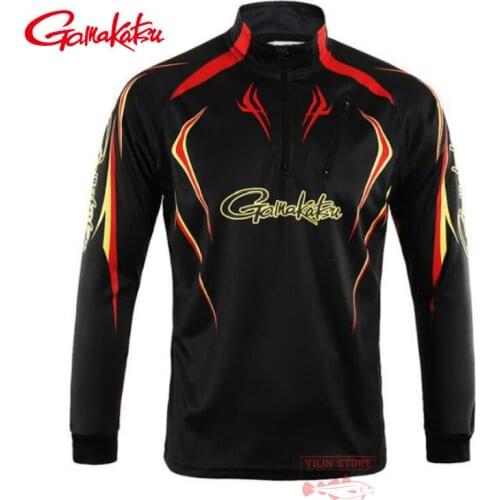 2021 Gamakatsu Clothing Long Sleeve Quick Dry Fishing Clothing Anti-UV Sunscreen Fishing Clothes Cycling Hiking Fishing Shirt
