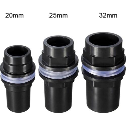 3 Size Straight Tube Pipe Connector PVC Waterproof Pipe Joint Fish Tank Aquarium Accessories Dia 20/25/32mm