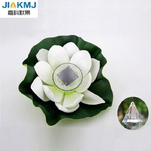 4pack LED Solar Lotus/Water Lily Lantern Waterproof Float Light Colorful LED Floating Yard Pond Garden Pool wishing Night Light