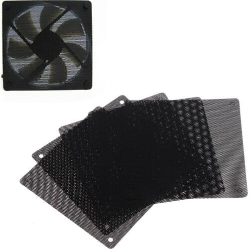 2021 New 5Pc Computer Mesh PVC Case Fan Dust Filter Dustproof Cover Chassis Dust Cover