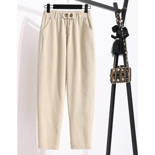 AINICEXIN Women's Corduroy Trousers