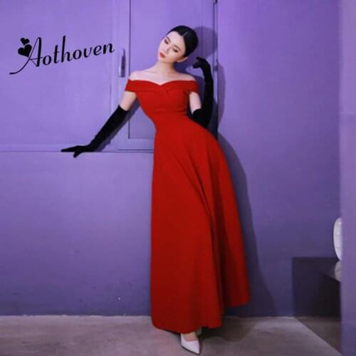 AOTHOVEN Red Summer Dresses