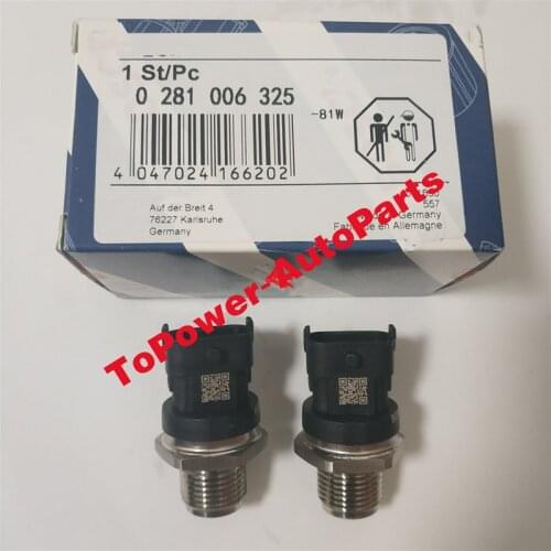 Car Fuel Rail Pressure Sensor OEM 0281006325 2T2906051B 5297641 5260246 for FFORD IIVECO VVW Constellation DDODGE TTATA PRIMA