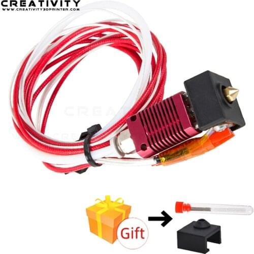 3D Assembled 1.75mm Extruder 0.4mm Nozzle Hotend kit Aluminum Heat Block For 3D Printer Ender-5 Hotend kit