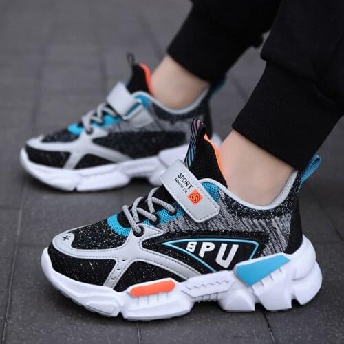 Kids Sneakers Boys Running Tennis Shoes Lightweight Breathable Sport Athletic Childrens Shoes Non-slip Kids Casual Footwear