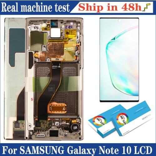 Original Super AMOLED Display Note 10 for SAMSUNG Galaxy Note 10 N970F Note 10 LCD Touch Screen Digitizer Repair Part
