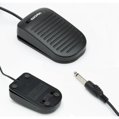 EZ Iwork Plastic Tattoo Foot Pedal Switch No -Slip Lightweight Black Foot Pedal for Tattoo Machines & Power Supply