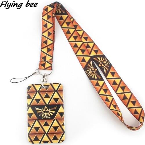 Flyingbee X1290 Anime Cartoon Lanyards Id Badge Holder Keychain ID Card Pass Gym Mobile Badge Holder Lanyard Key Holder