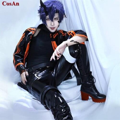 Hot Game Arknights Flamebringer Cosplay Costume Handsome Leather Battle Uniform Activity Party Role Play Clothing Custom-Make