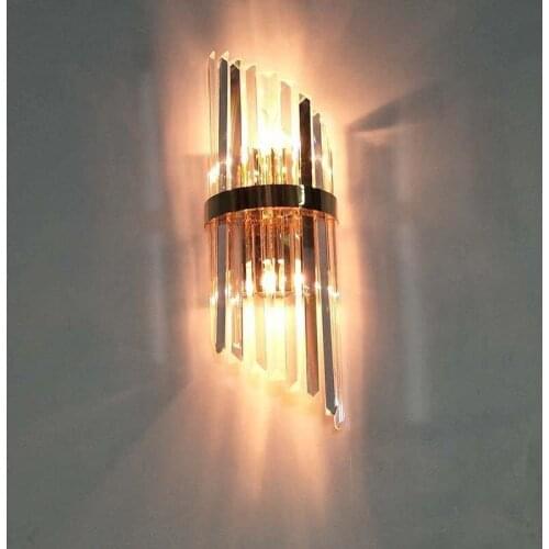 Crystal wall lamp bedroom wall lamp living room wall lamp