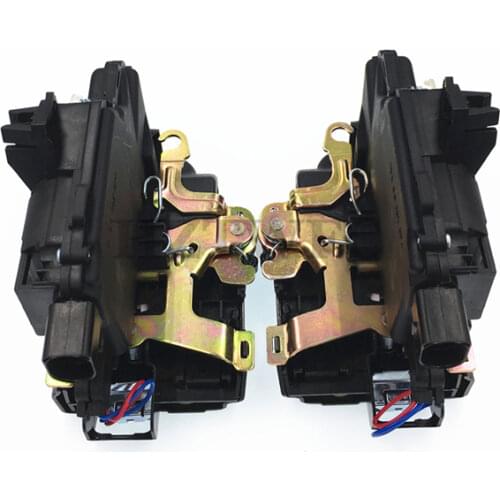 HZTWFC 2Pcs Rear Left Rear Right Door Lock Mechanism For VW GOLF BORA LUPO PASSAT B5 MK4 3B4839015A 3B4839016A For SEAT Skoda