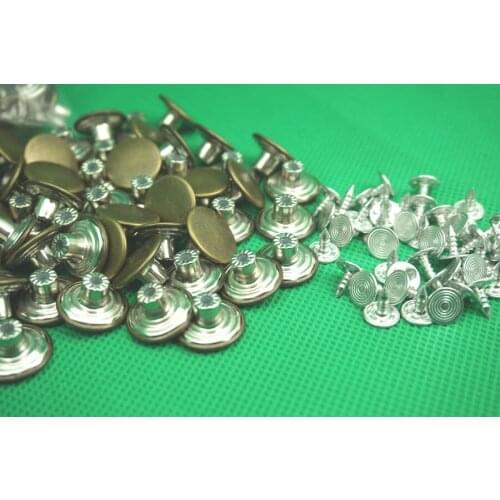 Metal suspender buttons & Pins For Leather Bag Denim Jeans pant backpack handbag