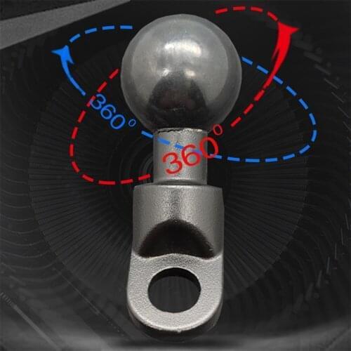 1'' Inch Motorcycle Angled Base with 10mm Hole Ball Head Adapter Work for RAM Mounts Camera Smartphone
