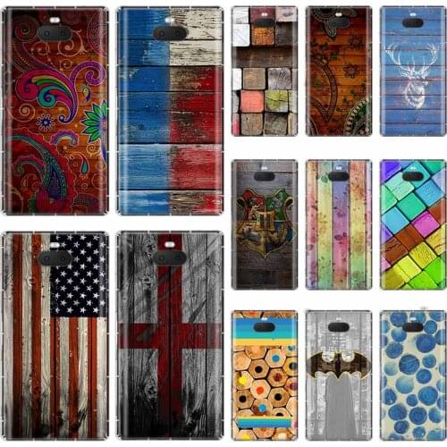 Wood Pattern For Sony Xperia X XA XA1 XA2 XA3 XZ XZ1 XZ2 XZ3 XZ4 L1 L2 L3 Plus Compeact Soft TPU Case
