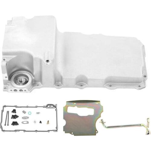 Stainless Steel Oil Pan Kit 4.250in Maximum Stroke with Mounting Parts Fit for LS1 LS2 LS3 LS6 Oil Sump