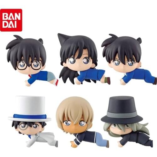Bandai Genuine Gacha Conan Edogawa Hug The Data Cable Doll 1 Jimmy Kudo Rachel Moore Furuya Rei Kuroba Kaito Action Figure Toys