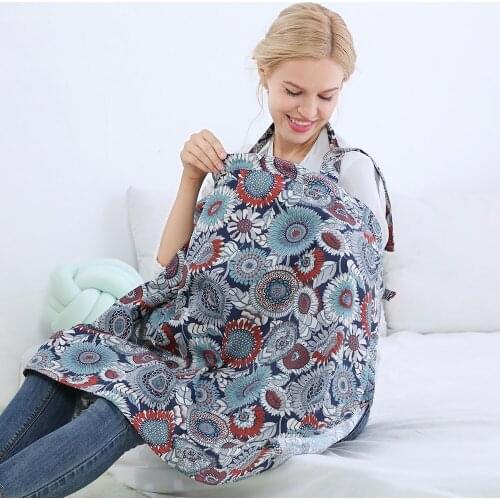 Breastfeeding Towel Lightweight Breathable Nursing Cover Lactation Full Coverage Privacy Feeding Apron Baby Car Seat Canopy