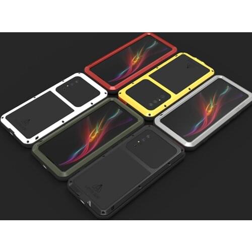 Phone Cases For Sony Xperia 1 II Luxury Doom Armor Duty Waterproof Shockproof Metal Aluminum Phone Cover For Sony Xperia1 II
