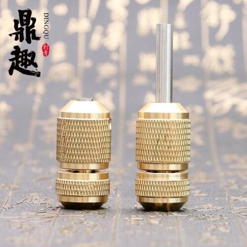 Tattoo Grip Copper Self Locking Grip for Tattoo Needles Machine 25mm High Quality Tattoo Grip TG2137