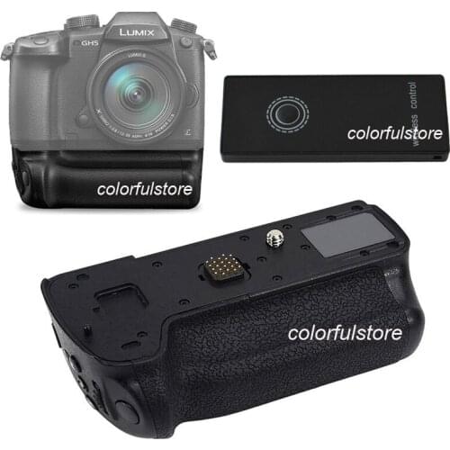 2-Step Vertical Shutter Battery Handle Hand Grip Holder For Panasonic Lumix DMC-GH5 GH5 DSLR as DMW-BGGH5+2.4G Remote Controller