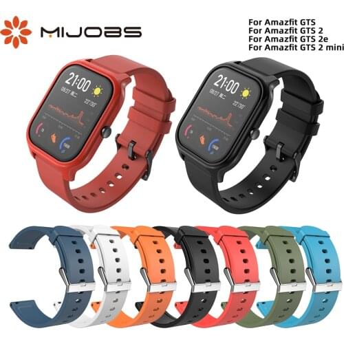 Silicone Wrist Band for Huami Amazfit GTS Bracelet Waterproof 20mm Strap for Huami Amazfit GTS 2 mini Wearable GTS 2e Watch Band