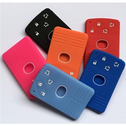 Silicone rubber car key fob cover case skin protect case for Mazda 5 6 8 M8 CX-7 CX-9 4 buttons smart card remote key