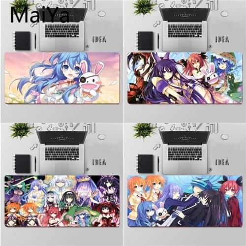 Maiya Top Quality DATE A LIVE gamer play mats Mousepad Free Shipping Large Mouse Pad Keyboards Mat