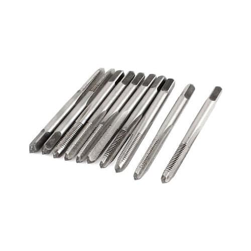 10pcs 3.7mm Cutting Dia M4 3 Flutes HSS Machine Screw Thread Taper Taps