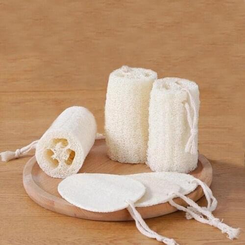 100pcs Organic Loofahs Loofah Spa Exfoliating Scrubber natural Luffa Body Wash Sponge Remove Dead Skin Made Soap