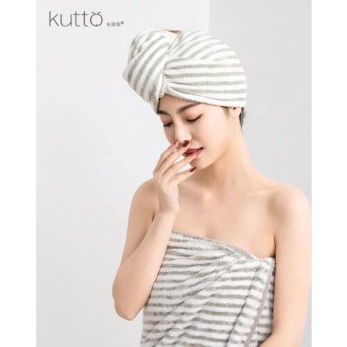 2pcs/set Thicken Cation Womens Dry Hair Cap Absorbent Quick Dry Hair Towel Baotou Adult Dry Hair Towel Hooded Towel Home Spa