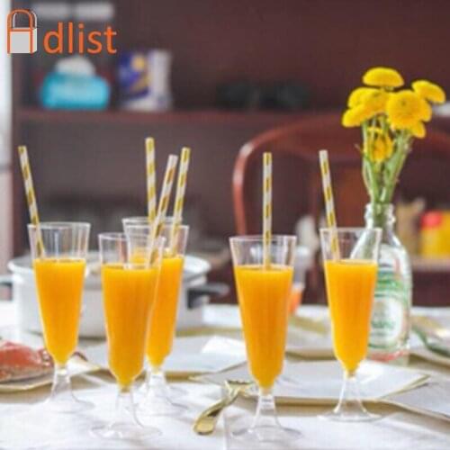 25/50/100PCS Wedding Champagne Plastic Cups Disposable Wine Cocktail Whiskey Beer Drinking Cup Decoration for Birthday Party Cup