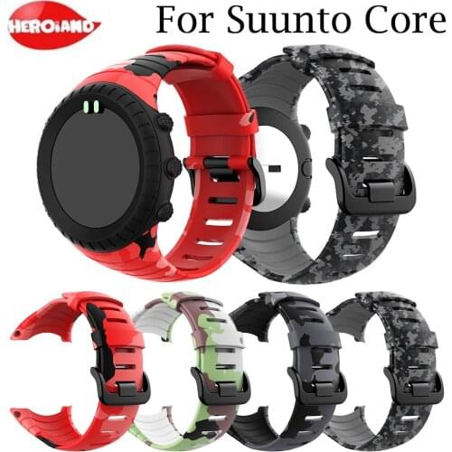 Band Bracelet Accessories for Sunnto Core Replacement sport watche Strap for Sunnto Core Silicone classic Smart Watch Strap Band