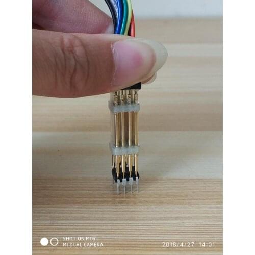 DIP8 firmware programming 2.54mm probe pogo pin thimble jig programming download