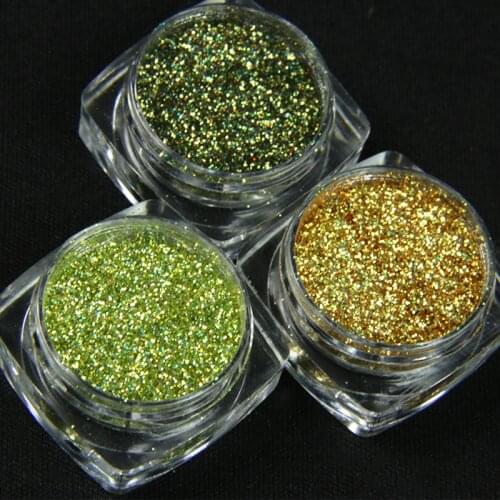 Holographic Laser Nail Powder Acrylic Pigment Powder for UV Nail Art Polymer Decoration Skills Manicure Accessories XC001