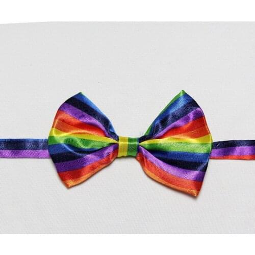 HOOYI Rainbow boys' bow tie Print kids butterfly baby necktie Chldren Bowties gravata