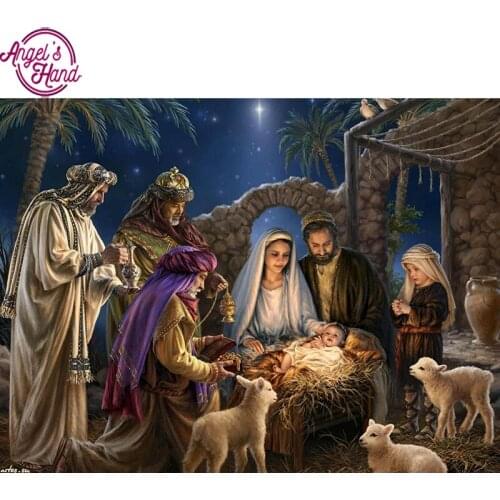 5D DIY family painting cross-stitch square diamond home decoration diamond embroidery religious gifts Wall Picture