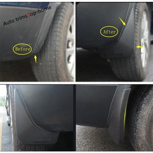 Yimaautotrims Protective Cover Kit Fit For Renault KADJAR 2016 - 2020 Front & Rear Mudguards Mud Flaps Splash Guards Fender